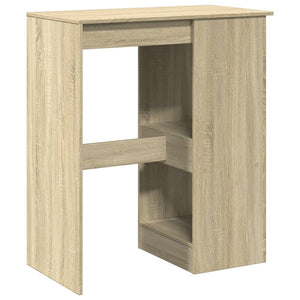 Bartisch mit Regal Sonoma-Eiche 90 cm