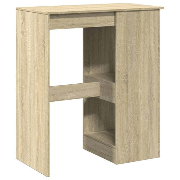 Bartisch mit Regal Sonoma-Eiche 90 cm