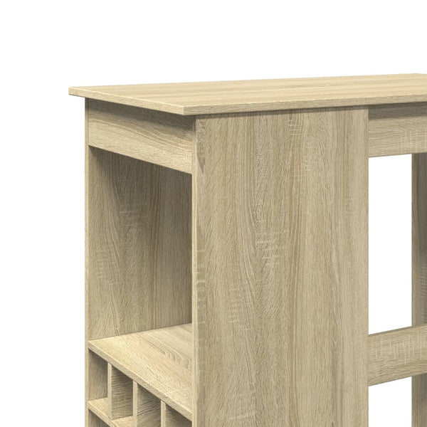Bartisch mit Regal Sonoma-Eiche 90 cm