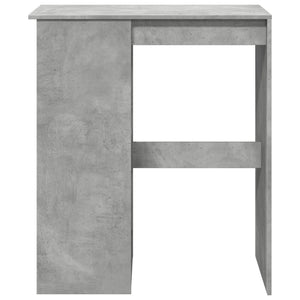 Bartisch mit Regal Betongrau 90cm