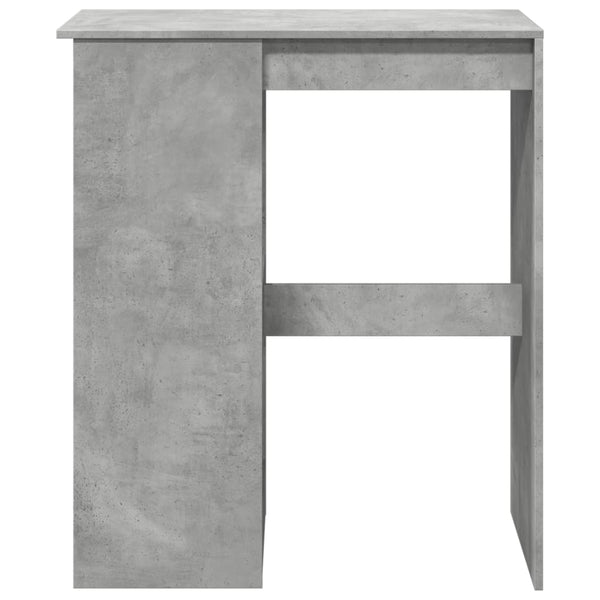 Bartisch mit Regal Betongrau 90cm