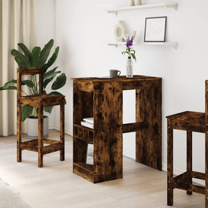 Bartisch mit Regal Räuchereiche