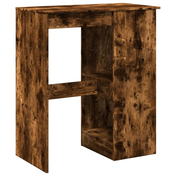 Bartisch mit Regal Räuchereiche