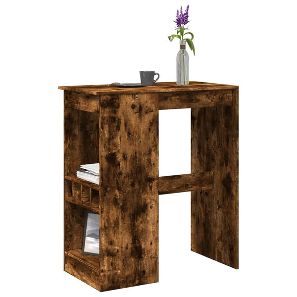 Bartisch mit Regal Räuchereiche