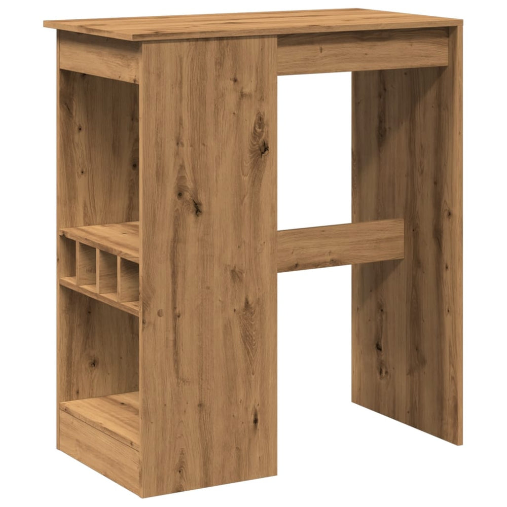 Bartisch mit Regal Artisan-Eiche 90 cm