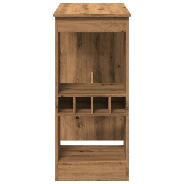 Bartisch mit Regal Artisan-Eiche 90 cm