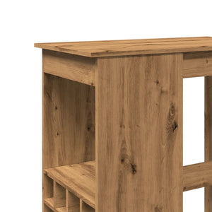 Bartisch mit Regal Artisan-Eiche 90 cm