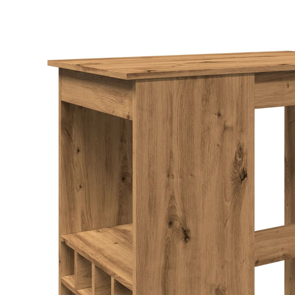 Bartisch mit Regal Artisan-Eiche 90 cm