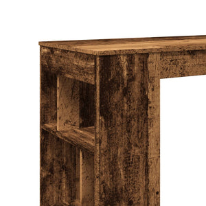 Bartisch mit Regal Altholz-Optik
