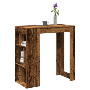 Bartisch mit Regal Altholz-Optik