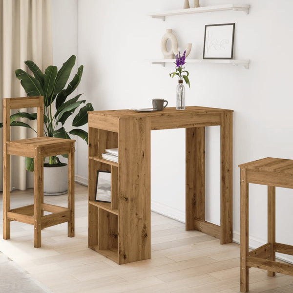 Bartisch mit Regal Artisan-Eiche