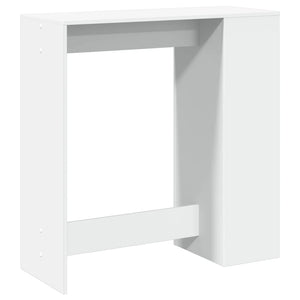 Bartisch mit Regal Weiß 101 cm