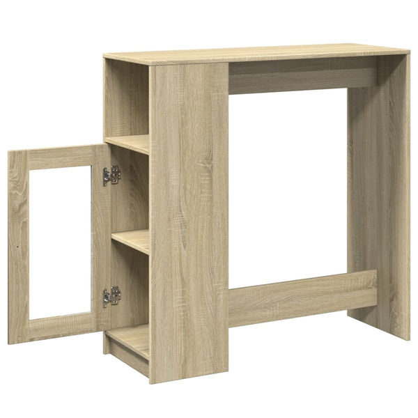 Bartisch mit Regal Sonoma-Eiche