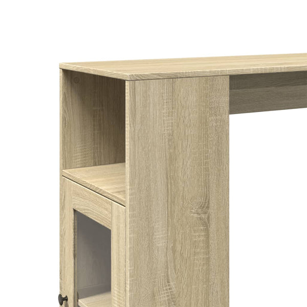 Bartisch mit Regal Sonoma-Eiche