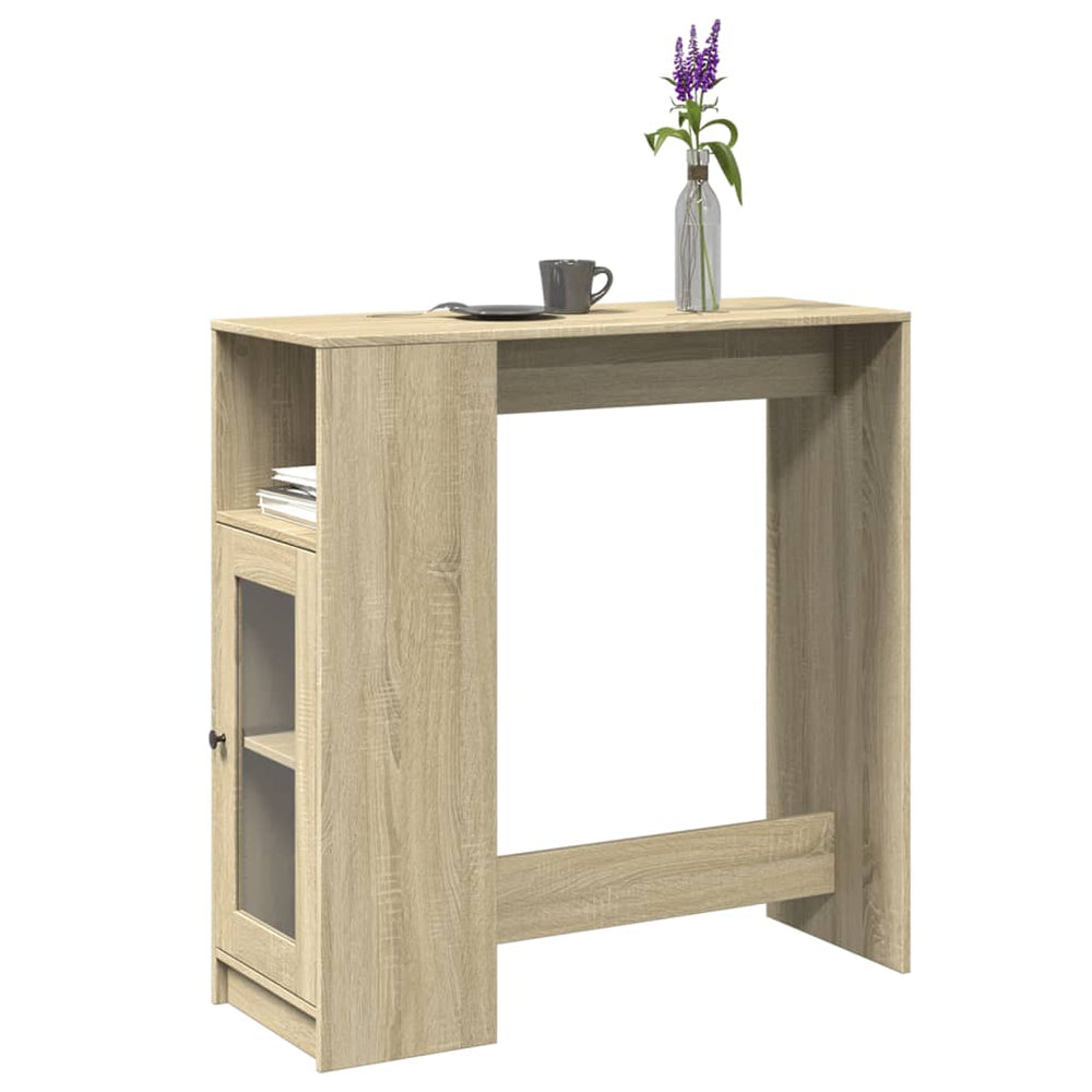 Bartisch mit Regal Sonoma-Eiche