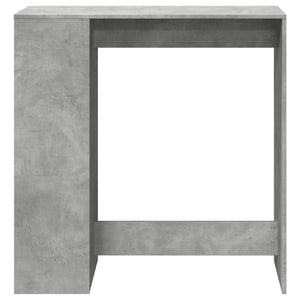 Bartisch mit Regal Betongrau 101 cm