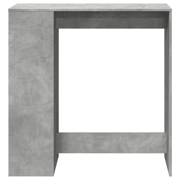 Bartisch mit Regal Betongrau 101 cm