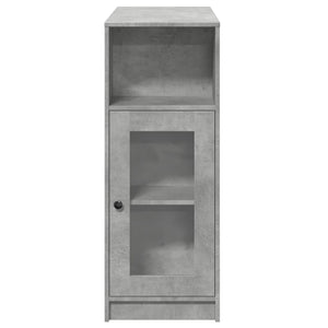 Bartisch mit Regal Betongrau 101 cm