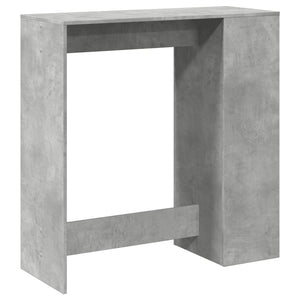 Bartisch mit Regal Betongrau 101 cm