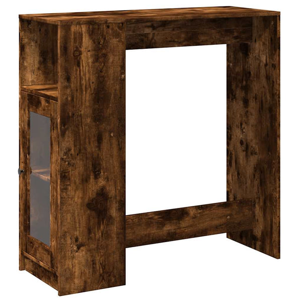 Bartisch mit Regal Räuchereiche