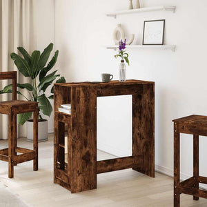 Bartisch mit Regal Räuchereiche