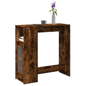 Bartisch mit Regal Räuchereiche