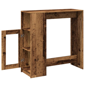 Bartisch mit Regal in Altholz-Optik