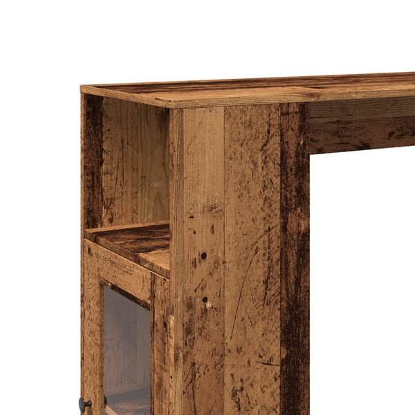 Bartisch mit Regal in Altholz-Optik