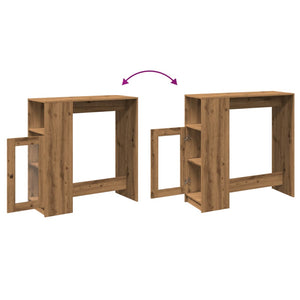 Bartisch mit Regal Artisan Eiche 101 cm