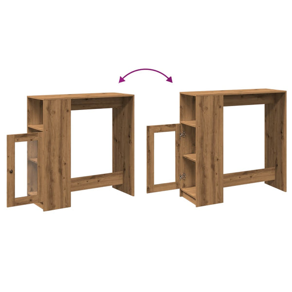 Bartisch mit Regal Artisan Eiche 101 cm
