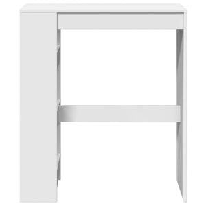 Bartisch mit Regal Weiß 90x40x103,5 cm