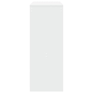 Bartisch mit Regal Weiß 90x40x103,5 cm