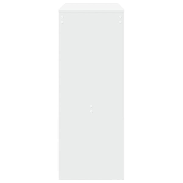 Bartisch mit Regal Weiß 90x40x103,5 cm