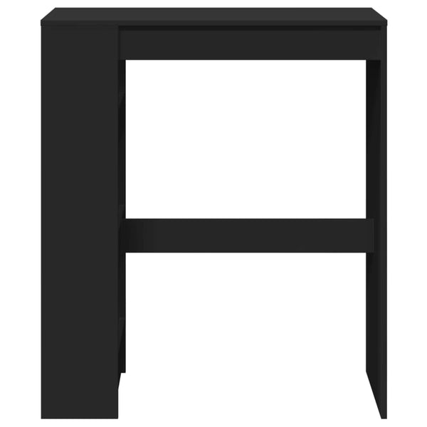 Bartisch mit Regal Schwarz 90x40 cm