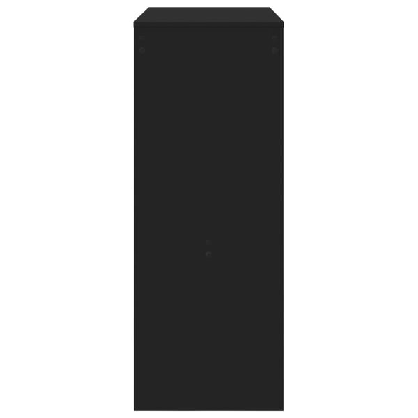 Bartisch mit Regal Schwarz 90x40 cm