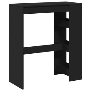 Bartisch mit Regal Schwarz 90x40 cm