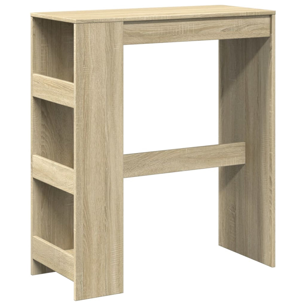 Bartisch mit Regal Sonoma Eiche 90x40 cm