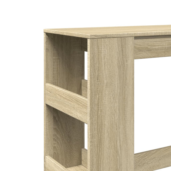 Bartisch mit Regal Sonoma Eiche 90x40 cm
