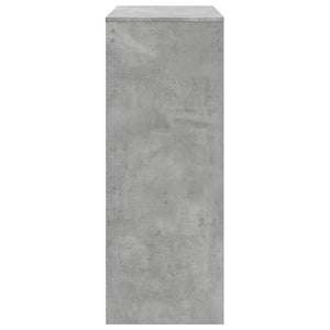 Bartisch mit Regal Betongrau 90x40x103,5 cm
