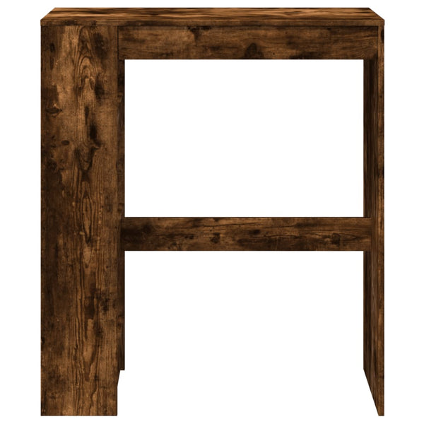 Bartisch mit Regal Räuchereiche 90 cm