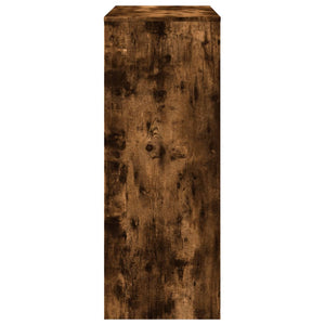 Bartisch mit Regal Räuchereiche 90 cm