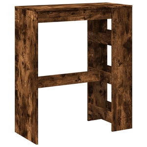 Bartisch mit Regal Räuchereiche 90 cm