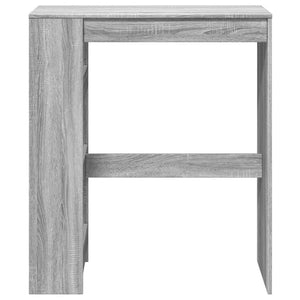 Bartisch mit Regal Grau Sonoma 90x40x103,5 cm