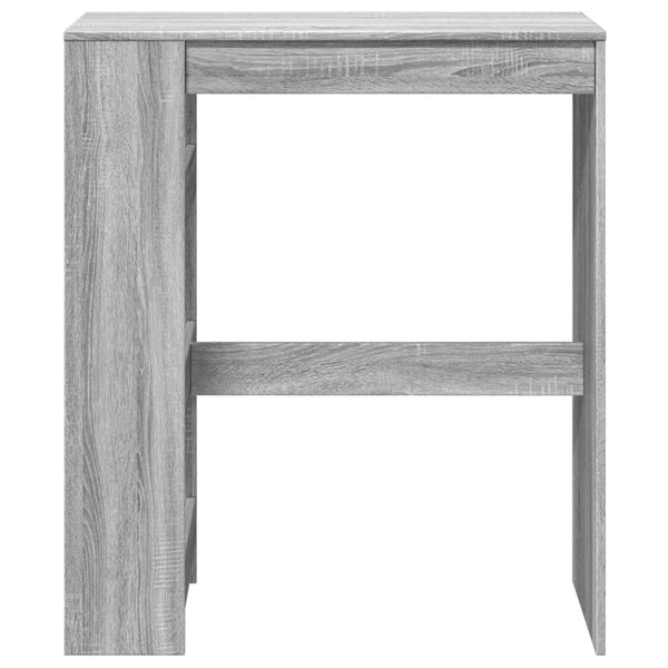 Bartisch mit Regal Grau Sonoma 90x40x103,5 cm