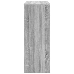 Bartisch mit Regal Grau Sonoma 90x40x103,5 cm