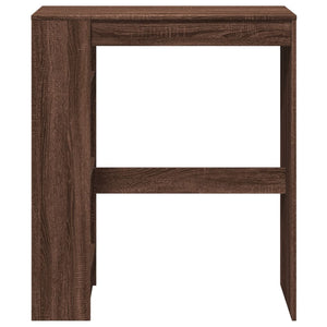 Bartisch mit Regal, Braun Eiche, 90x40 cm