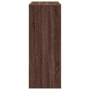 Bartisch mit Regal, Braun Eiche, 90x40 cm