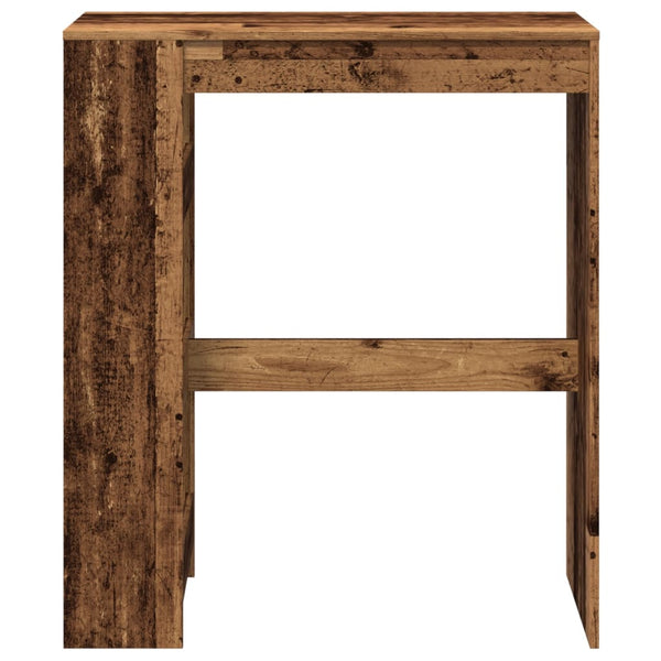 Bartisch mit Regal, Altholz-Optik