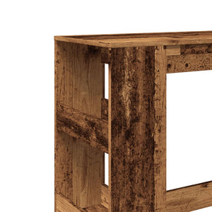 Bartisch mit Regal, Altholz-Optik