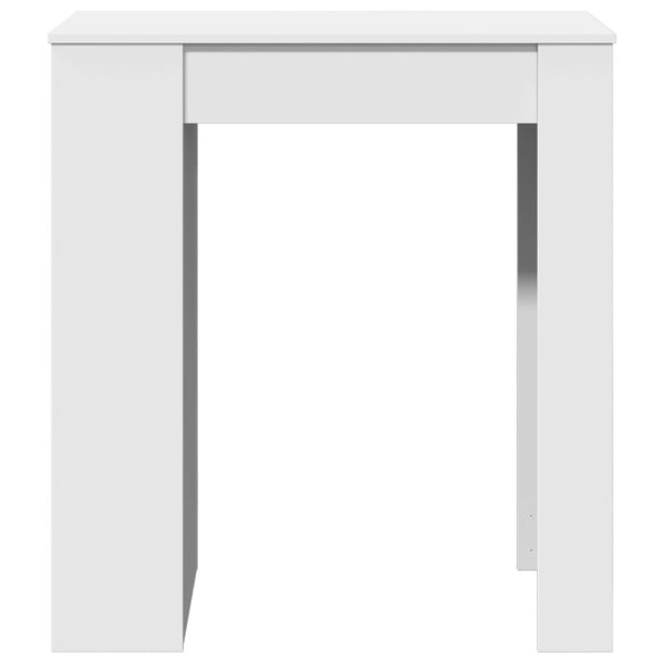 Bartisch mit Regal Weiß 95x47x103,5 cm